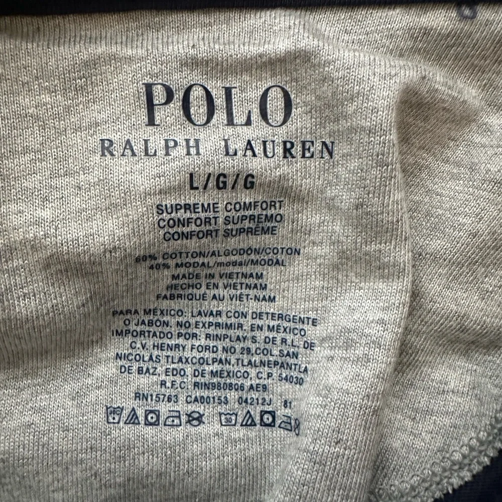 Polo Ralph Lauren Sleepwear Pajama Hoodie Big Pony Belted PWing Sport Size Large